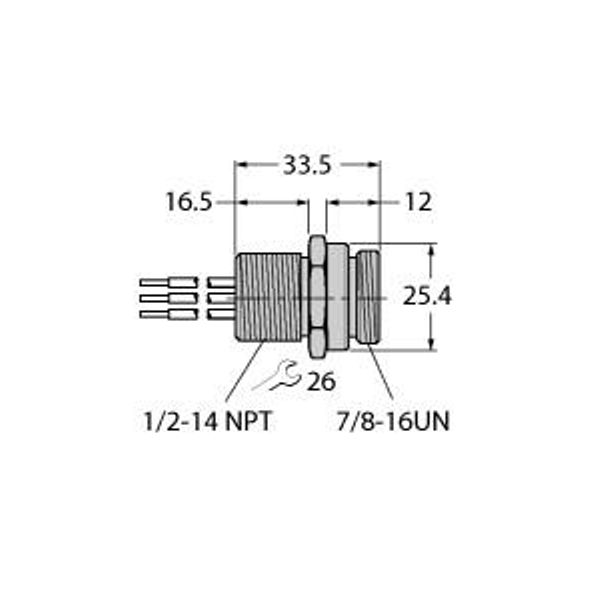 FOUNDATION fieldbus Flanschanschluss Flange   RSFV 49-0.3M/14.5/C1117 image 1