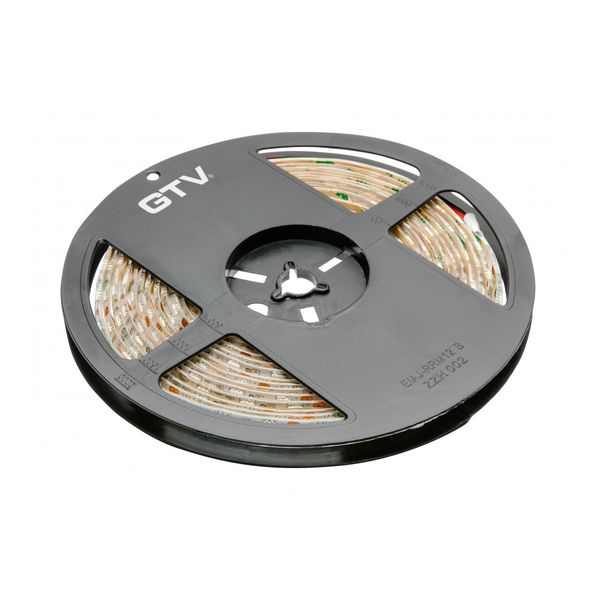 LED strip 5050, DC12V, 300LED/5m, 14.4 W/m, 850 lm/m, 3200K, IP65, roll 5 m image 1