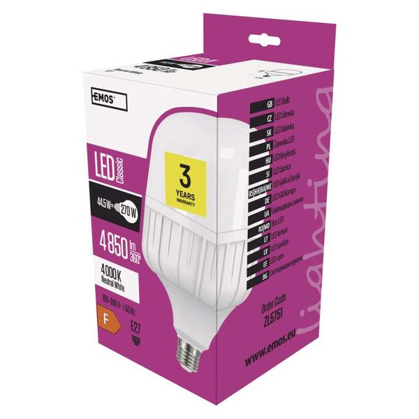 LED bulb Classic T140 / E27 / 44.5 W (270 W) / 4 850 lm / neutral white image 1