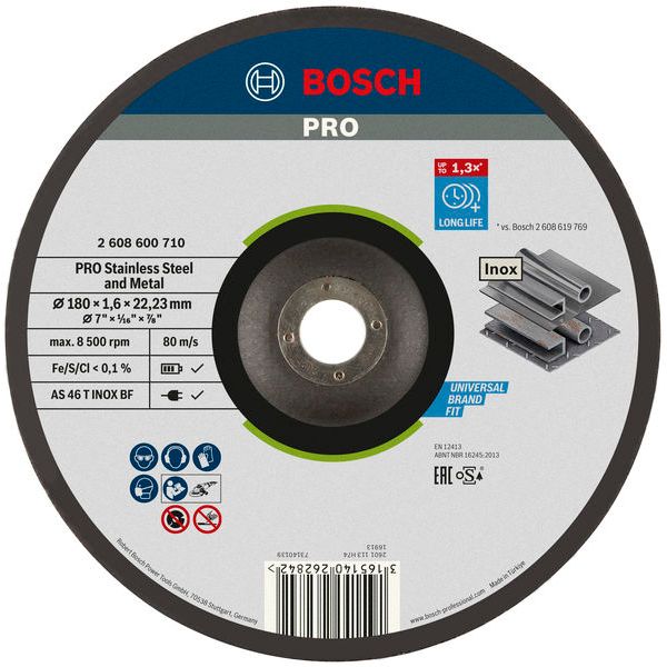 Expert for Inox - Rapido cutting disc with depressed centre AS 46 T INOX BF, 180 mm, 1,6 mm image 3