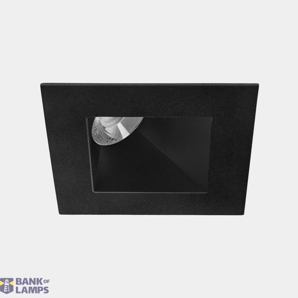 Downlight Play Deco Asymmetrical Square Fixed 11.9W LED warm-white 2700K CRI 90 37º PHASE CUT Black/Black IP54 593lm image 1