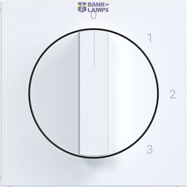 Central plate 3-position switch, neutral position, A.x/C.x matte white image 1