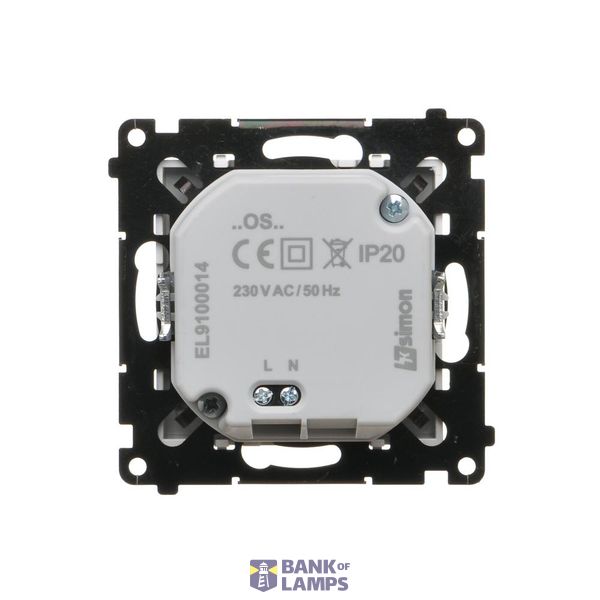 SOON ON SALE, double intermediate switch illuminated, (module), Simon 24, IP20, 10AX, cashmere image 1