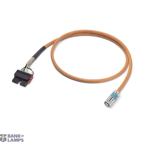 Power cable pre-assembled TYPE 6FX5002-5CN27 4X1,5C, SPEED-CONNECT SIZE 0.5 FOR SINAMICS S120 BOOKSIZE MOTOR MODULE C-/D-TYPES MOTION-CONNECT 500 UL/CSA, DESINA DMAX=8.4 MM LENGTH (M) = +0 +10 +8 +0 image 1