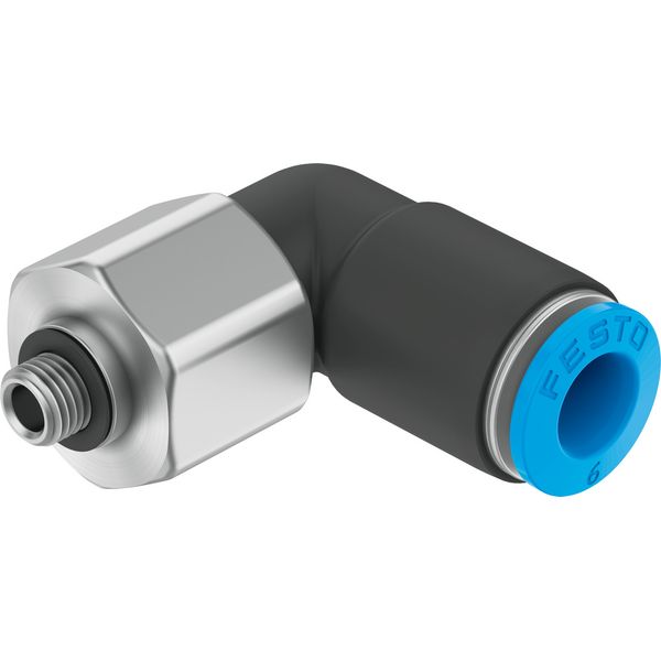 QSRL-M5-6 Push-in L-fitting, rotatable image 1
