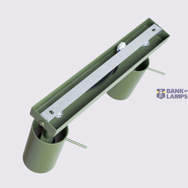 CEILING LAMP RING 2 OLIVE GREEN 2XGU10 image 9