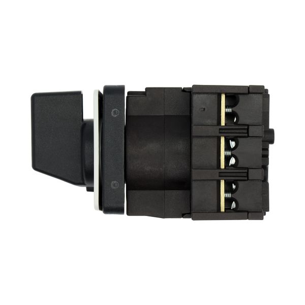 P1-25/E On-Off switch, P1, 25 A, flush mounting, 3 pole, with black thumb grip and front plate image 13