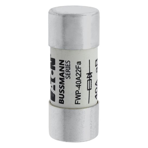Fuse-link, high speed, 40 A, AC 700 V, 22 x 58 mm, aR, UL image 43