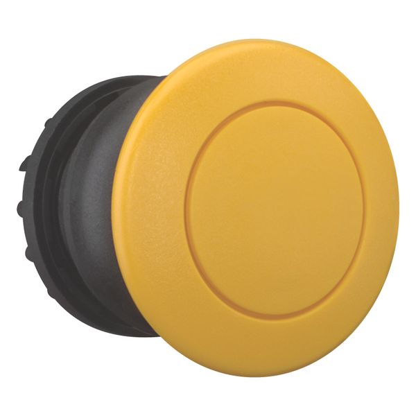 M22S-DP-Y Mushroom actuator, RMQ-Titan, Mushroom, momentary, Mushroom yellow, yellow, Blank, Bezel: black image 11