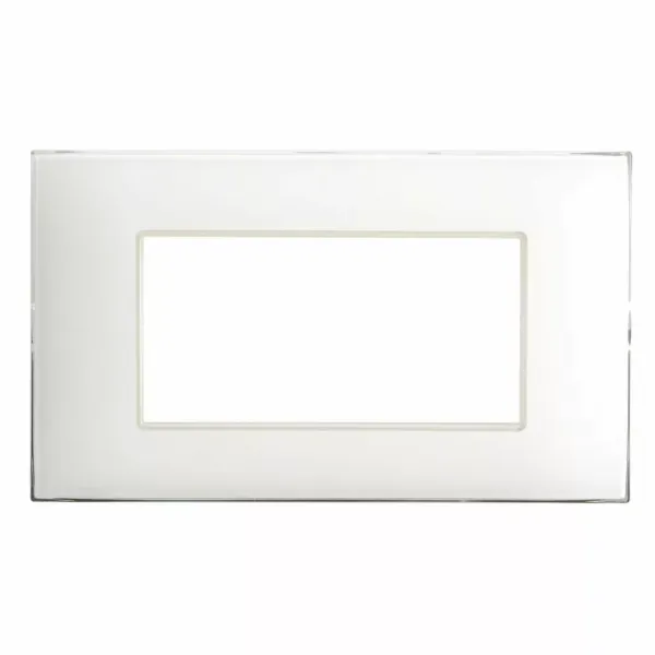 YOUNG 44 MOULDED FRONT PLATES FOR  RECTANGULAR BOX WHITE image 1