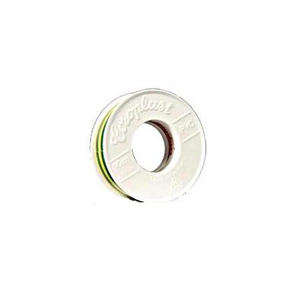 Insulating tape,standard-PVC-yellow/green,COROPLAST 15mm/10m image 1
