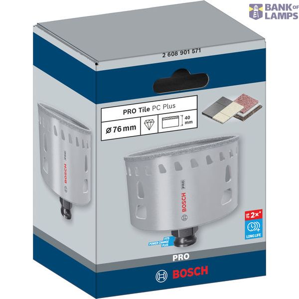 PRO Tile PC Plus Hole Saw, 76 mm image 2