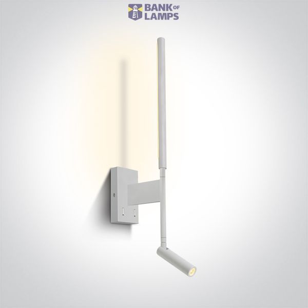 WHITE SPOT 3W + 6W WW WALL LAMP IP20 230v image 1
