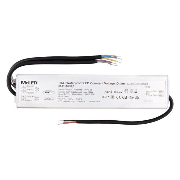 Power supply 150W DC24V/6.25A IP67 DALI 0/1-10V and button ML-941.023.75.1 image 1