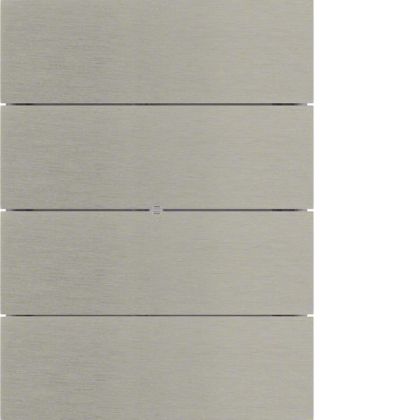 B.IQ push-button 4gang f. light scenes, KNX - B.IQ, stainl. steel, met image 1