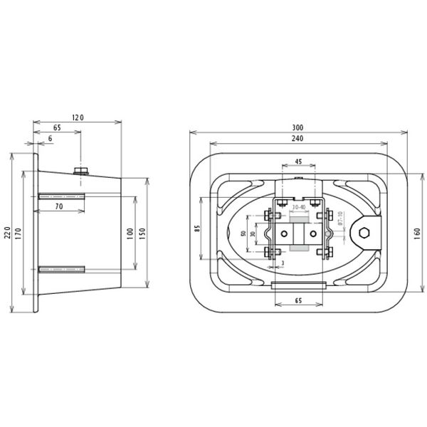 UF test joint box with test joint 300x220x120mm, GCI for Rd 7-10/Fl 40 image 2