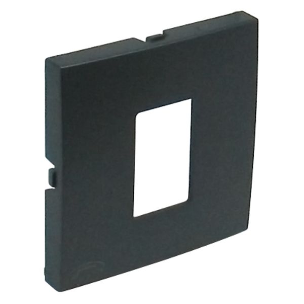 COVER PLATE F/TELEPHONE SOCKET GRAY image 1