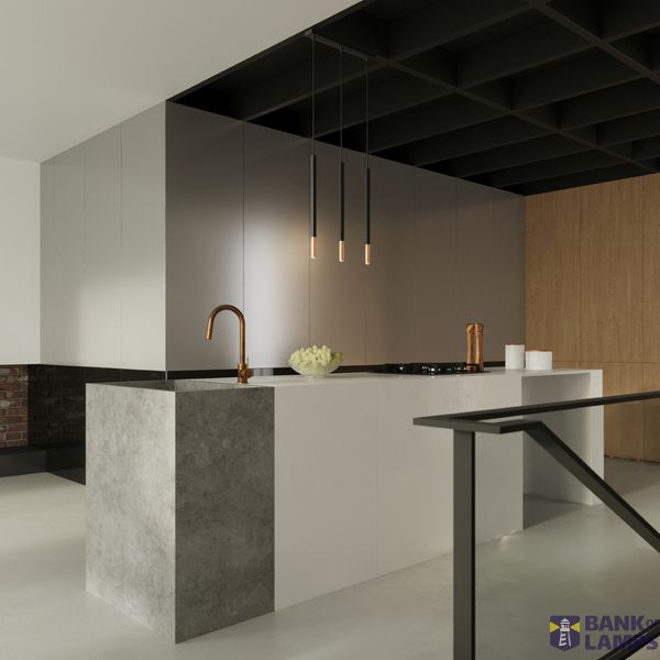 HANGING LAMP MOSAIC 3L BLACK/COPPER G9 3X40W IP20 image 6