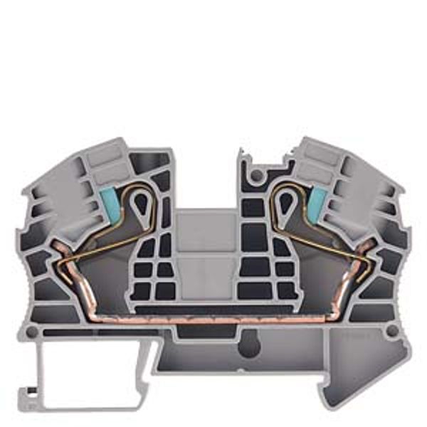 Through-type terminal 16 mm2 IPO connection terminal width 12 mm gray image 1