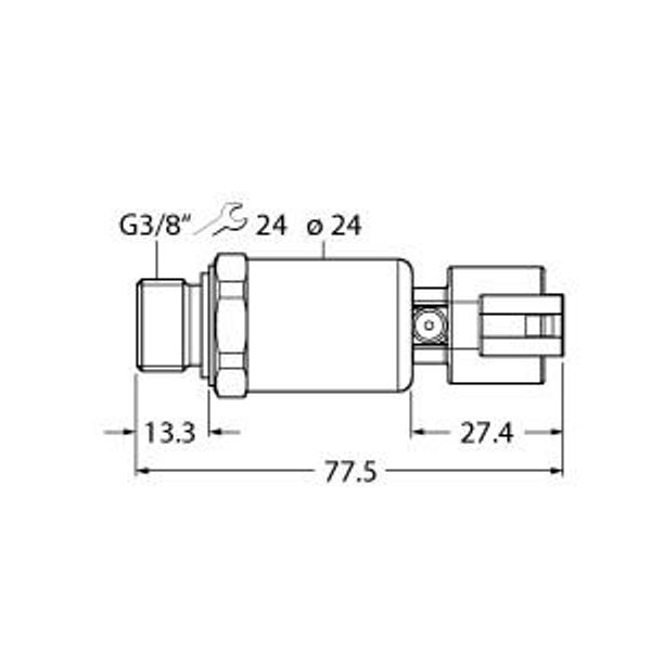 Pressure Transmitter Ratiometric Output (3-Wire)   PT500R-2149-U6-DT043P image 1