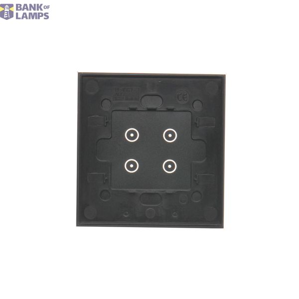 Triple switch with backlight, 10AX, black matt image 2
