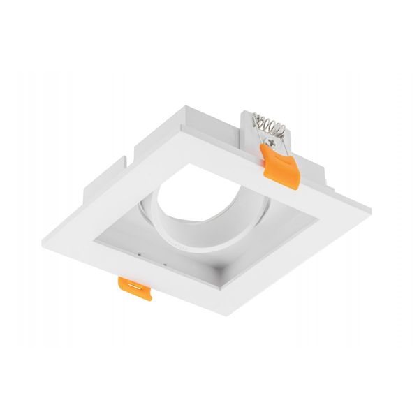 Spot luminaire housing RUBIO, 102x102 mm, IP20, PC, square, white image 1