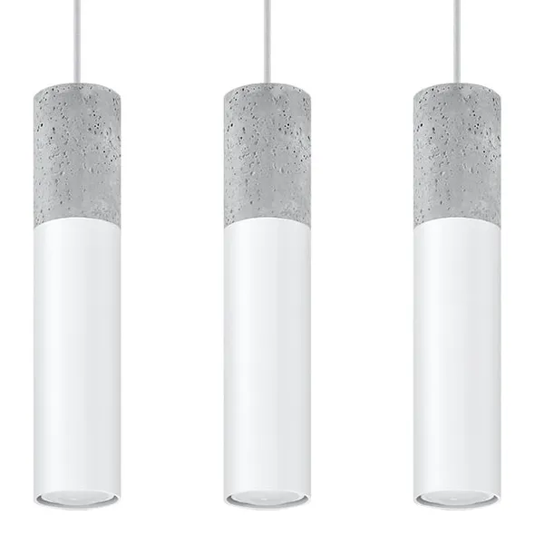 HANGING LAMP BORGIO 3L WHITE GU10 3X40W IP20 image 1