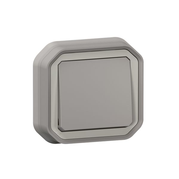 PLEXO PUSH BUTTON NO CONTACT - GREY - FLUSH image 1