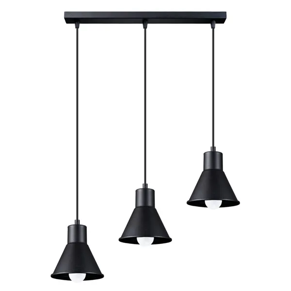 HANGING LAMP TALEJA 3 BLACK E27 3X60W IP20 image 1