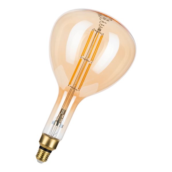 LED Filament R180 Big Leo E27 240V 8.5W 2500K Gold Dimm image 1