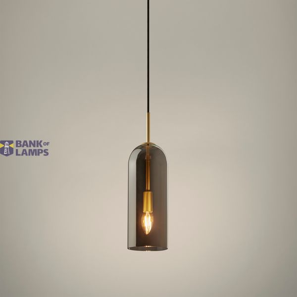 Pendant Glam 310mm for Deltatrack E14 23W Matte gold image 1
