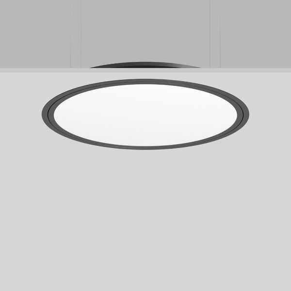 TRIONA round, 70 W, 6750 lm, 840, anthracite, DALI Recessed ceiling lu image 1