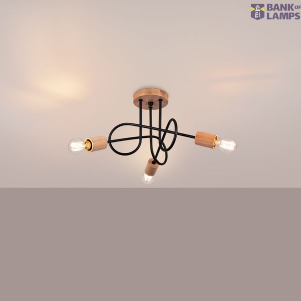 EMBER 3 BLACK CHANDELIER 3XE27 image 13