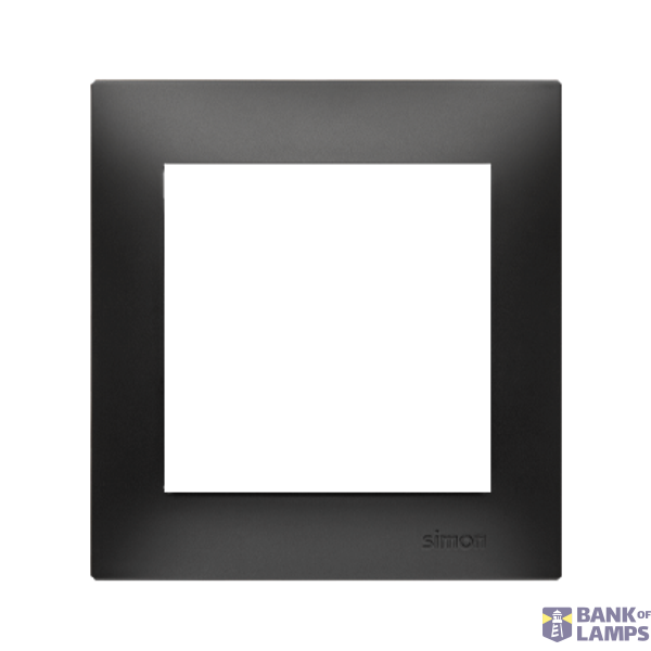 Single frame for plasterboard boxes, black matt image 1