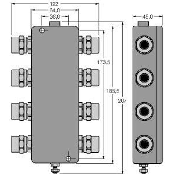 IP67 Junction Box, 6-Channel FOUNDATION Fieldbus   JBBS-49-T615/3G image 1