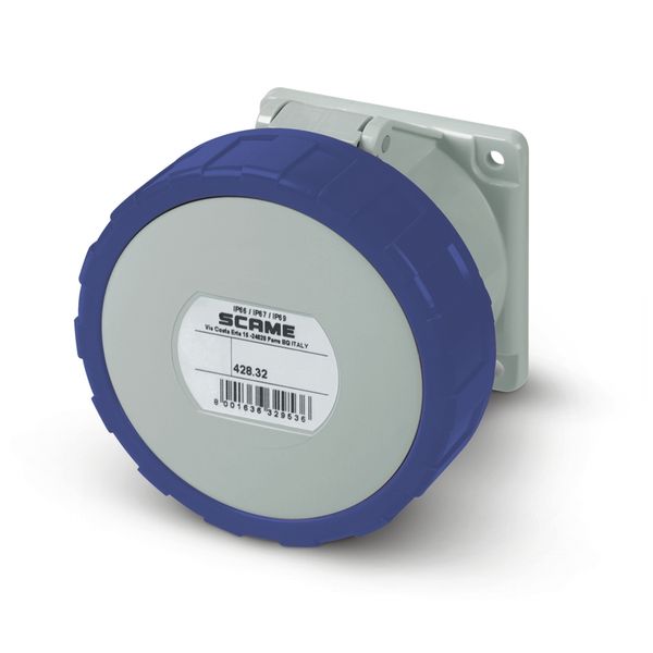 32A 3P+E 9h 200-250V 50Hz 60Hz 75X75MM Spring terminals image 1