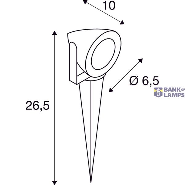 NAUTILUS SPIKE LED KOMPAKT, 230V, 3000K, anthracite image 3