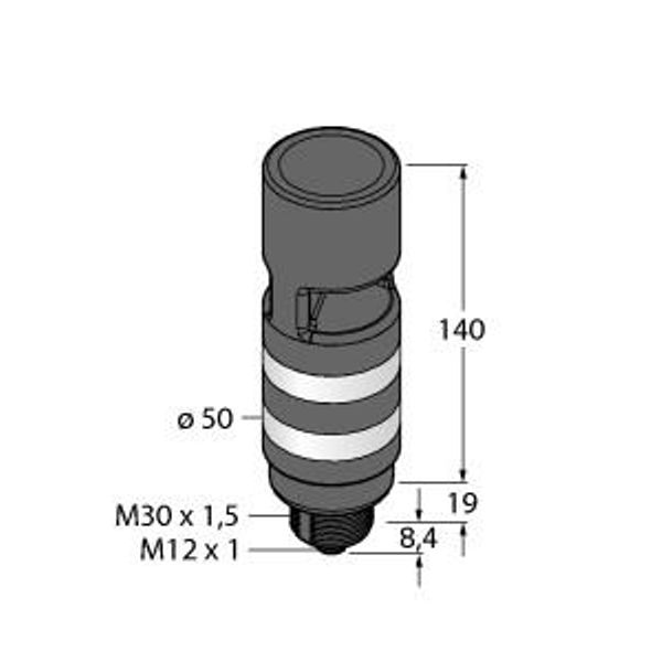 LED Signal Light Tower Light   TL50BLGRAOS3Q image 1