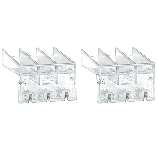 Set of 2 three-pole terminal covers, for GA016A … GA040A, GA063 SA, GA016C … GA040C, GA040D, GA063SC image 1