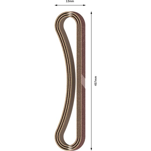 X440 sanding belt 13 x 457 mm, 40 image 2