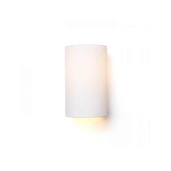 RON W 15/25 wall Polycotton white/white PVC 230V LED E27 15W image 1