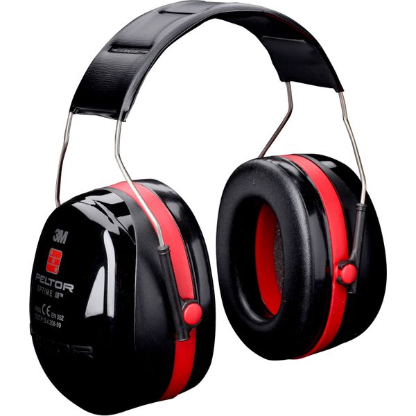 3M™ PELTOR™ Optime™ III Earmuffs, Hi-Viz, Helmet Mounted, H540P3E-475- image 1