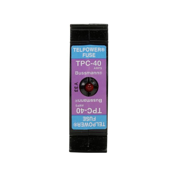 Eaton Bussmann series TPC telecommunication fuse, 80 Vdc, 60A, 100 kAIC, Non Indicating, Compact, Current-limiting image 15