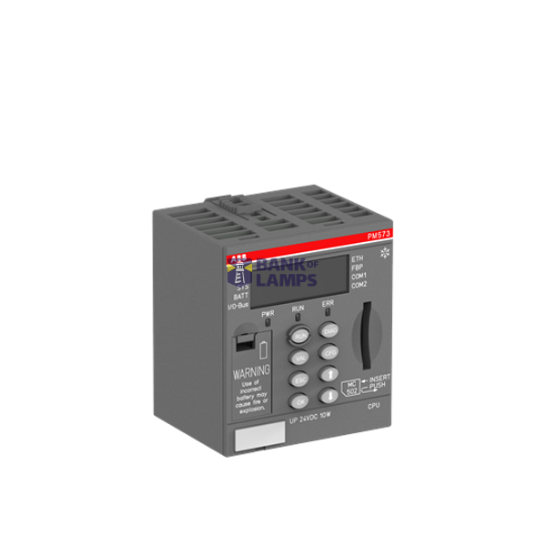 PM573-ETH-XC:AC500, Program Control 512kB 24VDC, ETHERNET, 2xRS232/485, FBP image 1