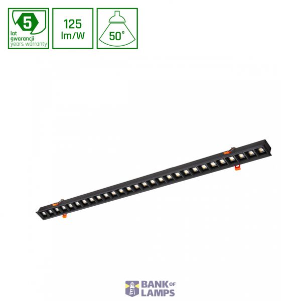 ALLDAY INSPIRE IN DARK LIGHT 50DEG BLACK 830 17W 230V 560mm BLACK DALI image 1