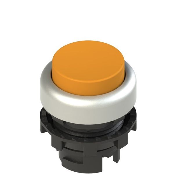 Spring-return orange projecting pushbutton image 1