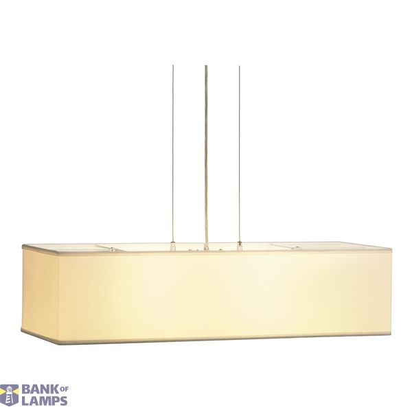 SOPRANA pendant, PD-1, square, white textile, 4x E27, max. 4x 60W image 2
