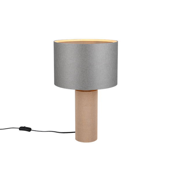 Canio table lamp 48 cm E27 wood/grey image 1