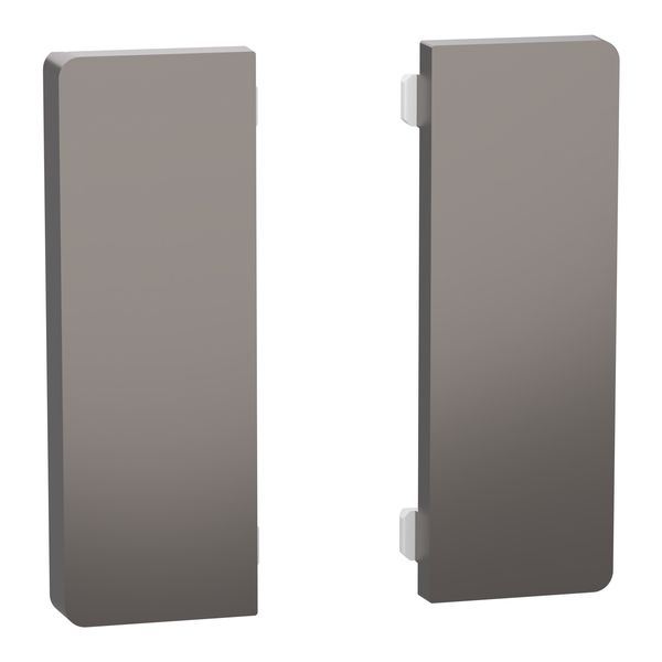 Push button, KNX, Merten System Design, 2gang, rockers, nickel metallic image 1