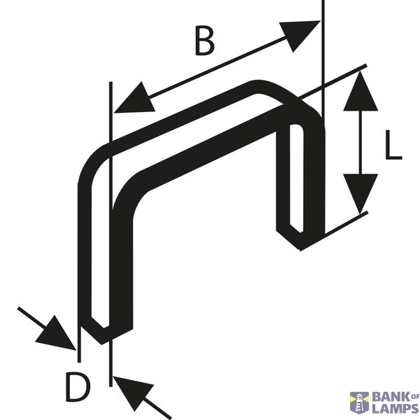 Fine wire staple, type 54 12.9 x 1.25 x 12 mm image 1